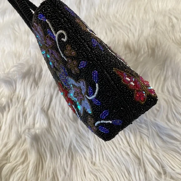 [ Vintage ] Floral Beaded Purse - Picture 5 of 15